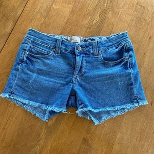 Paige cut off denim shorts